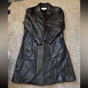Liz Claiborne Long length Leather Jacket